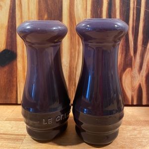Le Creuset salt and pepper shakers